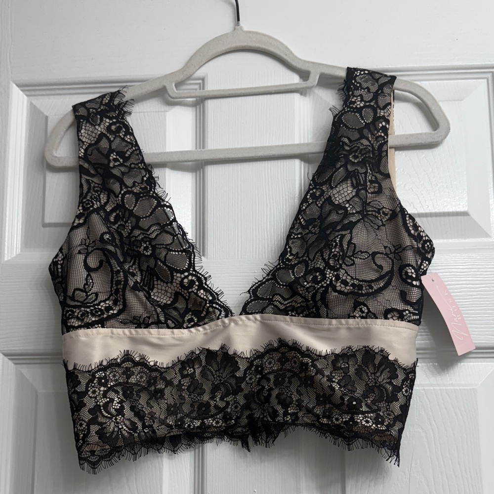 Elegant Black Lace Top